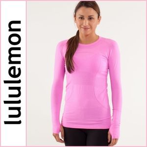 Lululemon Swiftly Tech Long Sleeve Top Pink